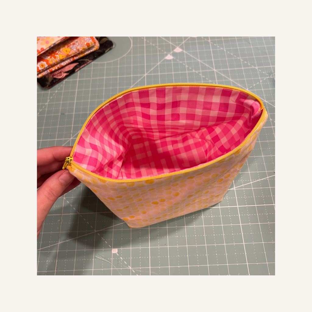 Zippered Cosmetic Bag